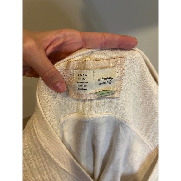 ANTHROPOLOGIE SATURDAY/SUNDAY SCENIC ROUTE BOMBER JACKET sz L - Picture 5 of 6